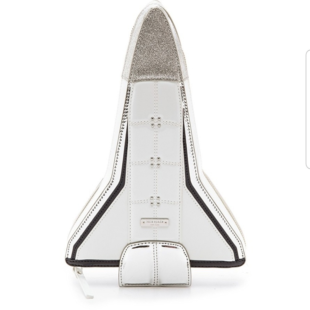 Rare Kate Spade Over The Moon Rocket Clutch